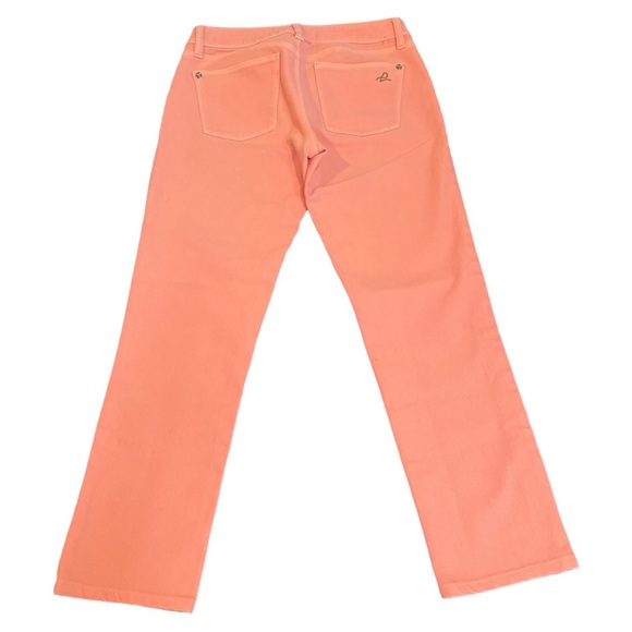 DL1961 Angel Mid-Rise Skinny Ankle Jeans Sherbet Peach Size 26 - Picture 2 of 10